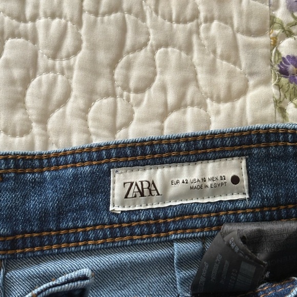 Zara Dark Blue Flare Jeans - Picture 5 of 5